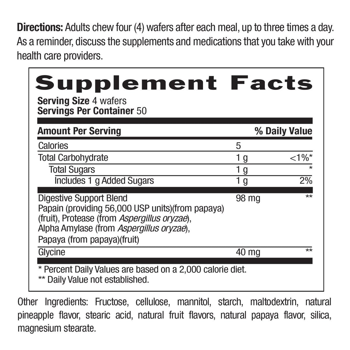 Country Life, Papaya-Verdauungsunterstützung, Tägliche Enzyme zur Förderung der Verdauungsgesundheit und Nährstoffaufnahme, 200 Tabletten