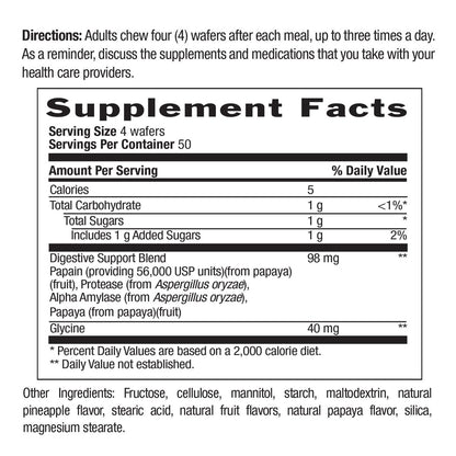 Country Life, Papaya-Verdauungsunterstützung, Tägliche Enzyme zur Förderung der Verdauungsgesundheit und Nährstoffaufnahme, 200 Tabletten