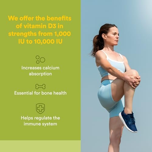 Natural Factors Whole Earth & Sea Vitamin D3 – Vegane Nahrungsergänzung für starke Knochen & Gelenke, unterstützt Calcium-Aufnahme, Non-GMO, 90 Kapseln