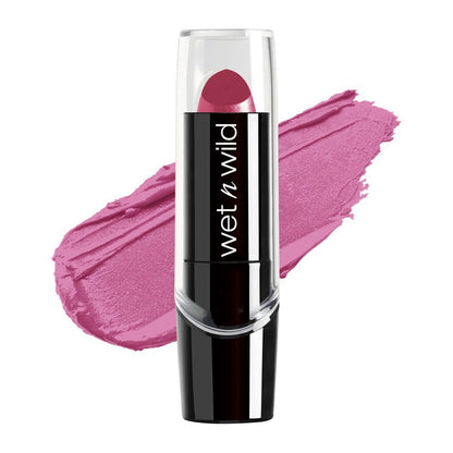 wet n wild Silk Finish Lipstick Retro Pink – Feuchtigkeitsspendender Lippenstift mit Vitaminen A, E & Macadamia, vegan & tierversuchsfrei