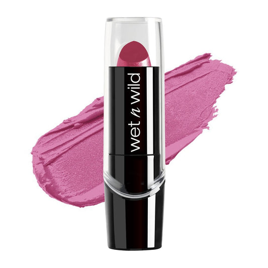 wet n wild Silk Finish Lipstick Retro Pink – Feuchtigkeitsspendender Lippenstift mit Vitaminen A, E & Macadamia, vegan & tierversuchsfrei