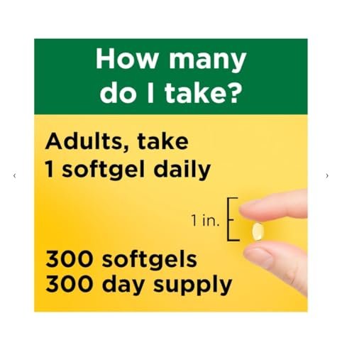 Vitamin D3 1000 IE (25 µg) – 300 Softgels – Unterstützt Immunsystem, Knochen & Zähne und Muskelfunktion – 125 % des Tagesbedarfs
