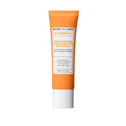 Peter Thomas Roth Potent-C Niacinamide Discoloration Treatment – Intensive Brightening Serum gegen Verfärbungen, dunkle Flecken und Post-Akne-Male mit Vitamin C und Niacinamid, 50 ml