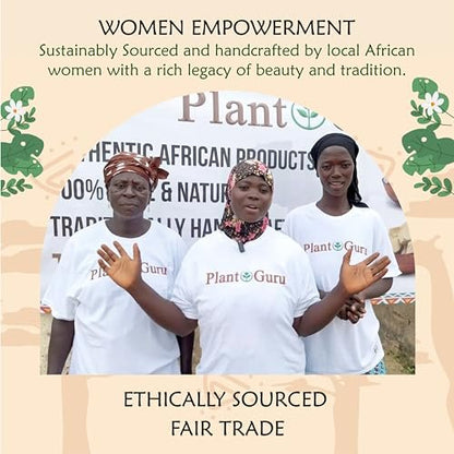 Plant Guru Rohe afrikanische Sheabutter 16 oz – 100% rein, natürlich, unraffiniert, Elfenbein – Ideale Feuchtigkeitscreme für trockene Haut, Körper, Gesicht und Haarwachstum – Perfekt für DIY Seifen- und Lippenbalsamherstellung