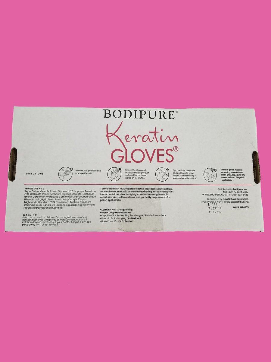 Bodipure All-in-One feuchtigkeitsspendende Handmaske mit Keratin & Vitamin E – 50 Paar für trockene, rissige Hände