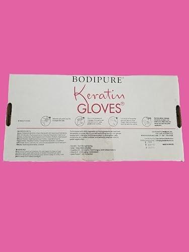 Bodipure All-in-One feuchtigkeitsspendende Handmaske mit Keratin & Vitamin E – 50 Paar für trockene, rissige Hände