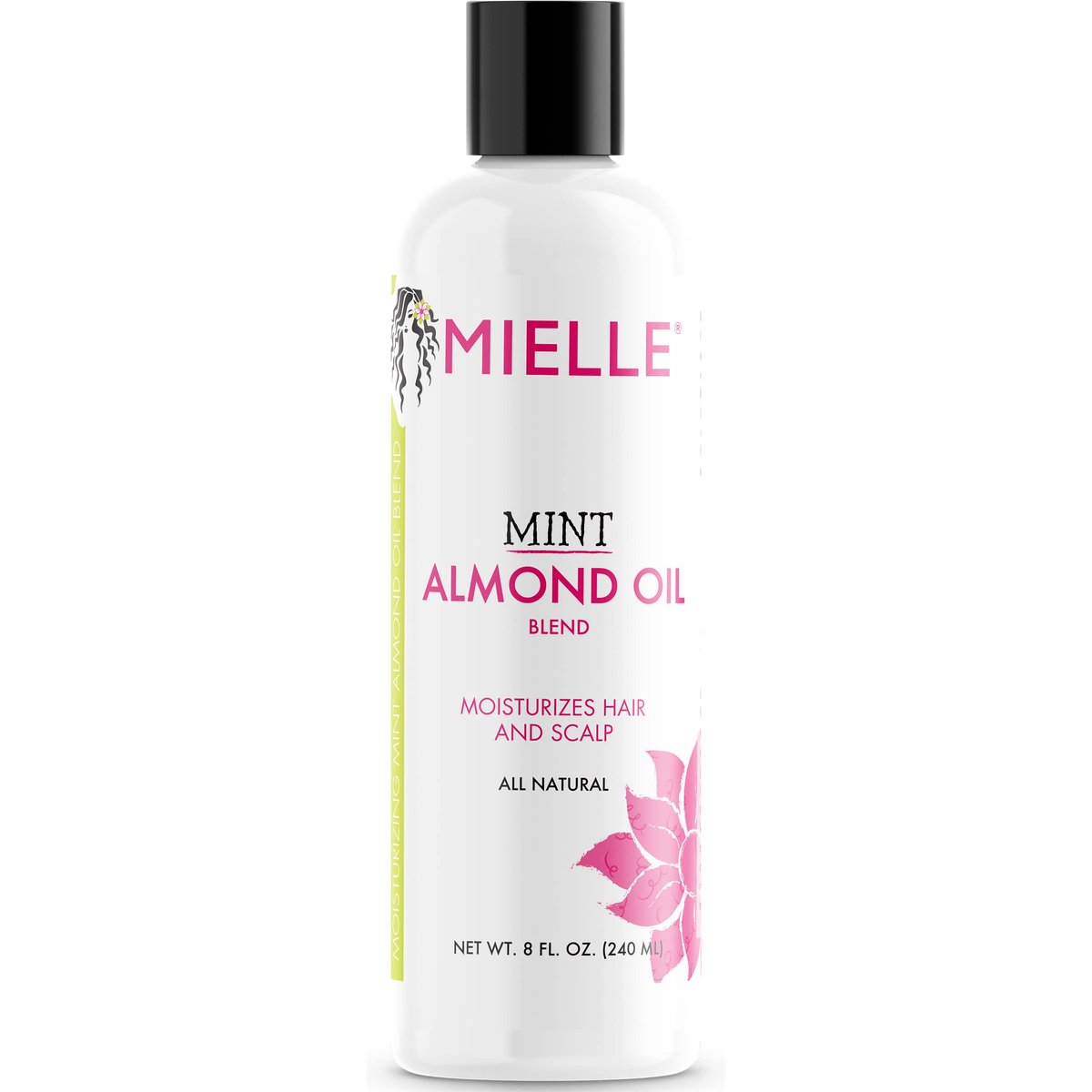 Mielle Organics Minz-Mandel-Öl – Leichtes Trockenkopfühl zur Feuchtigkeitsversorgung und Förderung längerer, gesünderer Haare – Geeignet für alle Haartypen (237 ml)