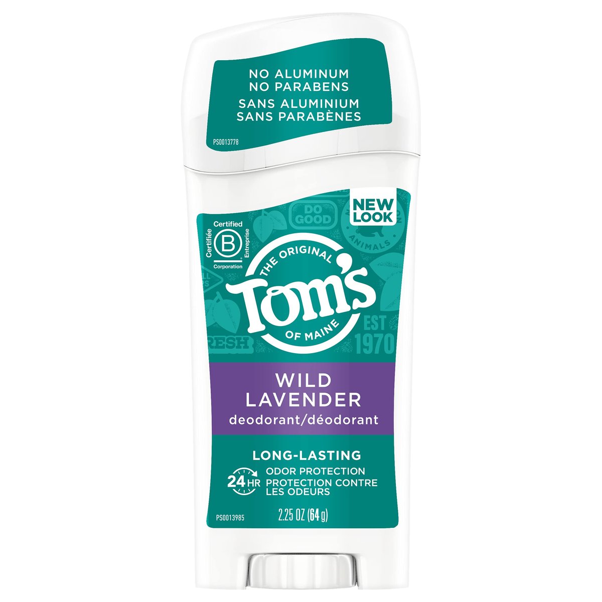 Tom's of Maine Lavendel Deodorant Stick, 63,8 g – Natürlicher Schutz ohne Aluminium