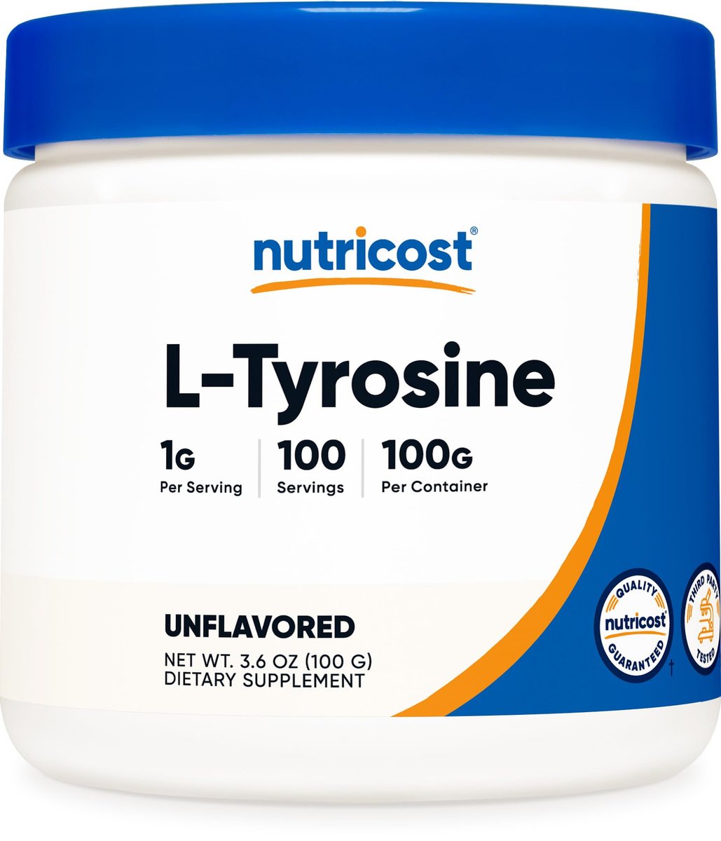 Nutricost L-Tyrosin Pulver 100 g (100 Portionen) - 1 g pro Portion