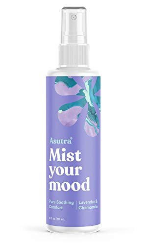 Asutra Lavendel & Kamille Mehrzweck-Raumspray – Natürliches Aromatherapie-Spray für Bettwäsche & Kissen – Beruhigender Duft für Schlaf & Entspannung – 118 ml