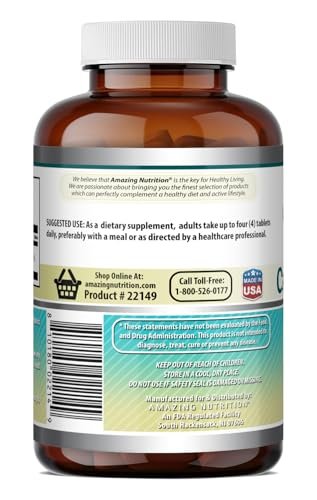 Amazing Formulas Calcium Citrat 1000 mg | Tabletten | Nahrungsergänzungsmittel | Non-GMO | Glutenfrei | Hergestellt in den USA (1 Packung, 240 Stück)