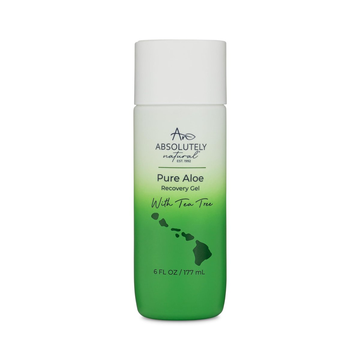 Absolutely Natural 100% Reines Aloe Vera Kühlgel - Lotion gegen Sonnenbrand & Hautausschläge - Premium Sonnenpflege mit Vitamin E & Eukalyptus - 177 ml