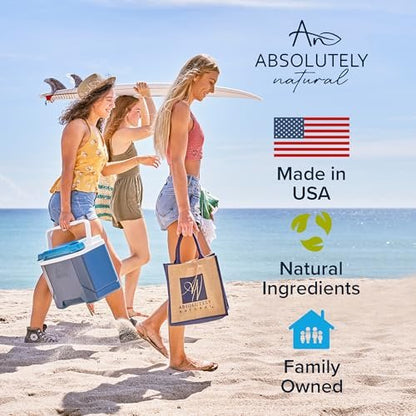Absolutely Natural 100% Reines Aloe Vera Kühlgel - Lotion gegen Sonnenbrand & Hautausschläge - Premium Sonnenpflege mit Vitamin E & Eukalyptus - 177 ml