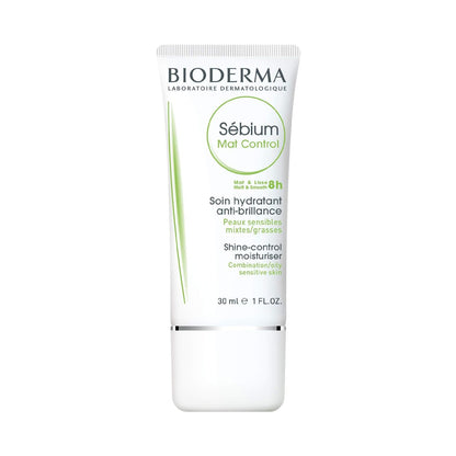 Bioderma Sébium Mat Control Creme – Mattierende und feuchtigkeitsspendende Tagescreme für Mischhaut bis fettige Haut, 30 ml