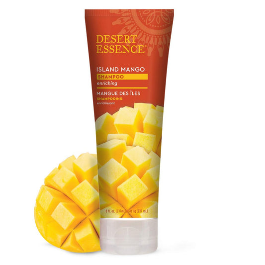 Desert Essence Island Mango Conditioner – 8 Fl Oz – Feuchtigkeitsspendend, entwirrend, mit Sheabutter und Jojobaöl
