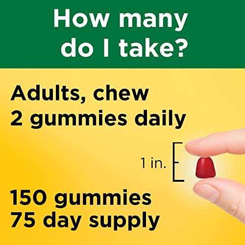 Nature Made Multivitamin Gummies für Männer und Frauen – Tägliche Nährstoffversorgung mit Vitaminen und Mineralstoffen, 150 Gummibärchen, 75 Tage Vorrat