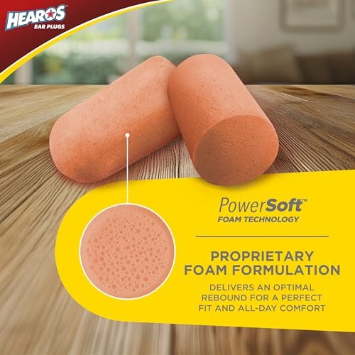 HEAROS Ultimate Softness Series Ohrstöpsel – 28 Paar, Beige, Schaumstoff