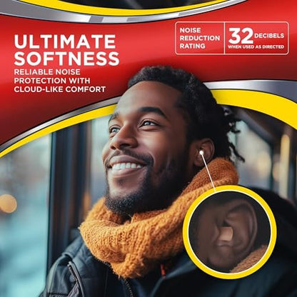 HEAROS Ultimate Softness Series Ohrstöpsel – 28 Paar, Beige, Schaumstoff