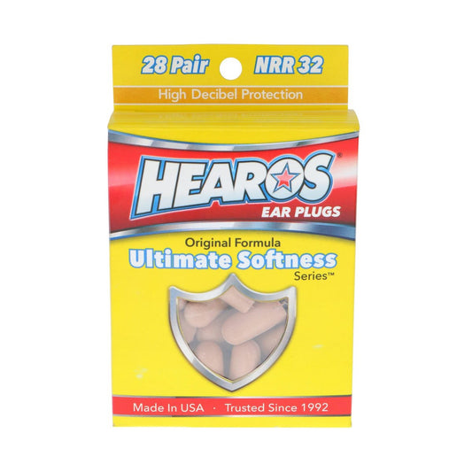HEAROS Ultimate Softness Series Ohrstöpsel – 28 Paar, Beige, Schaumstoff