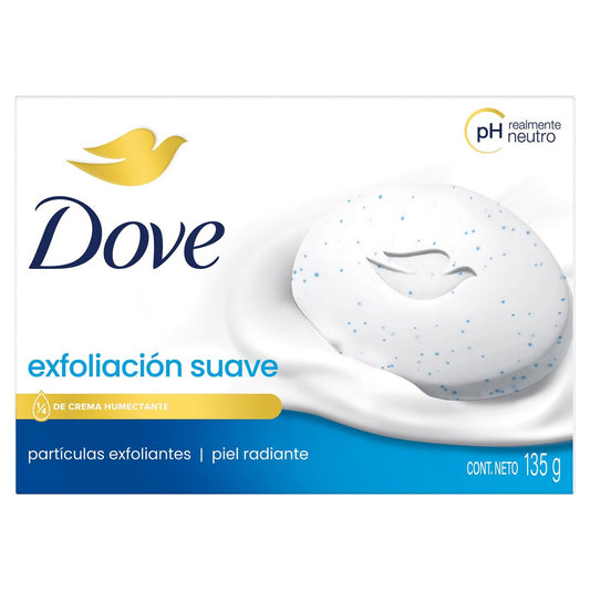 Dove Sanftes Peeling Seife 4,75 Unzen (135g) – Sanftes Peeling für geschmeidige Haut