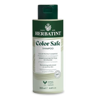 Herbatint Color Safe Shampoo für coloriertes, normales Haar – Aloe Vera für Ausgleich, Stärkung & Glanz – Ohne Parabene, Silikone & Gluten – 250 ml