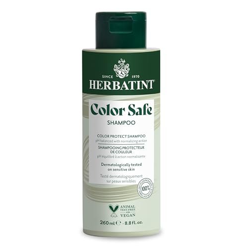 Herbatint Color Safe Shampoo für coloriertes, normales Haar – Aloe Vera für Ausgleich, Stärkung & Glanz – Ohne Parabene, Silikone & Gluten – 250 ml