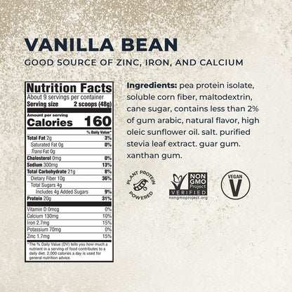 Evolve Protein Pulver, Ideal Vanille, 20g Protein, 1 Pfund