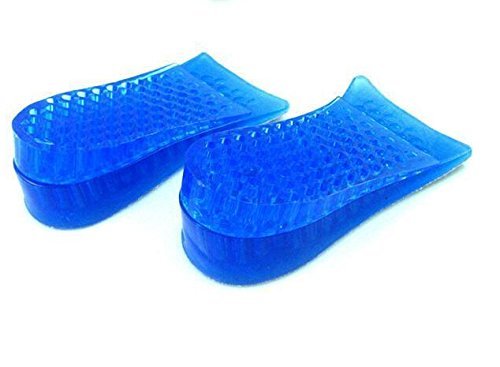 Topwon 1,8 Zoll zweilagige Höhenverstellbare Schuh-Gel-Einlage Blau