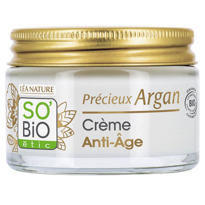 SO’BiO étic Argan Anti-Age Tagescreme SOBIO 50ml – Natürliche Anti-Falten Pflege