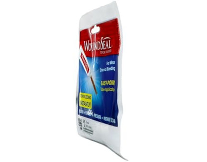 WoundSeal Topisches Pulver zur Wundversorgung – Erste Hilfe bei Schnittwunden, Schürfwunden und Abschürfungen – Einzeldosis, 4 Stück (Verpackung kann variieren)