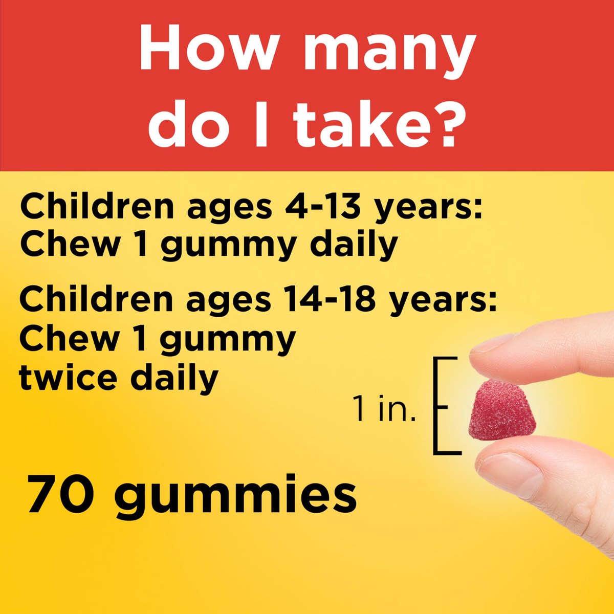 Nature Made Kids First Multivitamin mit Omega-3 – Gummy Multivitamine für Kinder mit Vitaminen und Mineralstoffen, 70 Gummis