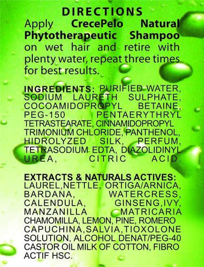 BOÉ Crece Pelo 3-in-1 Set: Shampoo, Spülung & Behandlung – Phytotherapeutisches Haarpflegeset