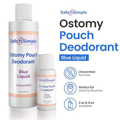 Safe n' Simple Stomabeutel-Deodorant – Geruchsneutralisierer für Kolostomiebeutel, 60 ml Tropfen