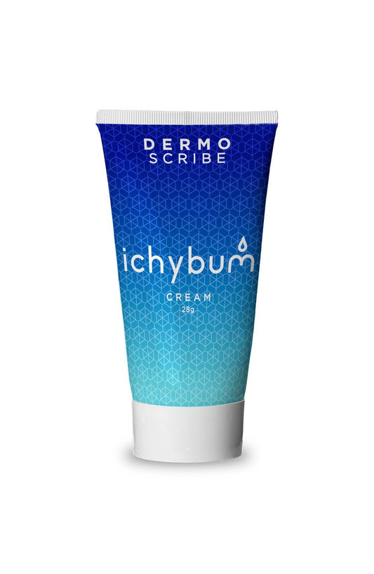 Dermoscribe Ichybum Anal Juckreiz Creme - Hämorrhoiden Juckreiz Creme bei chronischem Juckreiz, Hämorrhoiden & Fußpilz, mit Hydrocortison & Clioquinol, 28g