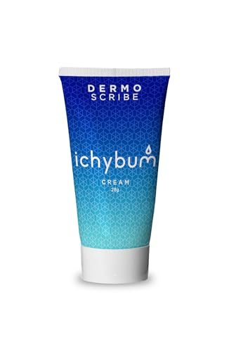 Dermoscribe Ichybum Anal Juckreiz Creme - Hämorrhoiden Juckreiz Creme bei chronischem Juckreiz, Hämorrhoiden & Fußpilz, mit Hydrocortison & Clioquinol, 28g