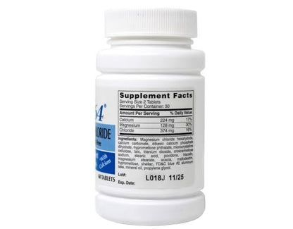 Rising Mag64 Magnesiumchlorid Nahrungsergänzungsmittel mit verzögerter Freisetzung 64 mg, 60 Tabletten (2er-Pack)