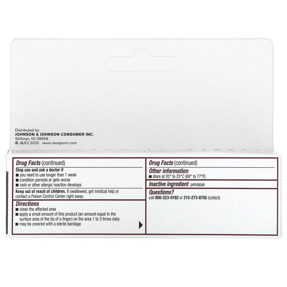 Polysporin Erste Hilfe Antibiotika-Salbe mit Bacitracin Zink & Polymyxin B Sulfat – Infektionsschutz & Wundpflege, Neomycin-frei, Reisegröße, 28 g