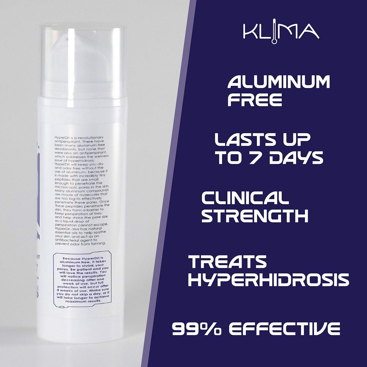HyperDri Aluminiumfreies Antiperspirant – Silber, 1er-Pack