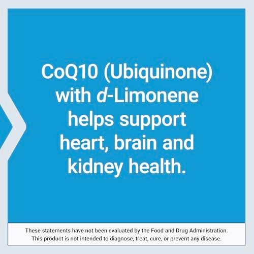 Life Extension Super-Absorbable CoQ10 (Ubichinon) mit d-Limonen – Herzgesundheit, Müdigkeit, oxidativer Stress – 50 mg, 60 Softgels