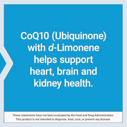 Life Extension Super-Absorbable CoQ10 (Ubichinon) mit d-Limonen – Herzgesundheit, Müdigkeit, oxidativer Stress – 50 mg, 60 Softgels