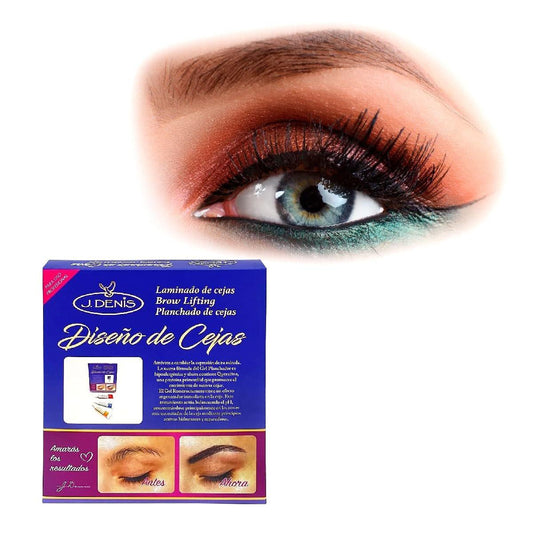 J. Denis Kit Design de Cejas – Natürliche Augenbrauenfarbe für präzises Styling