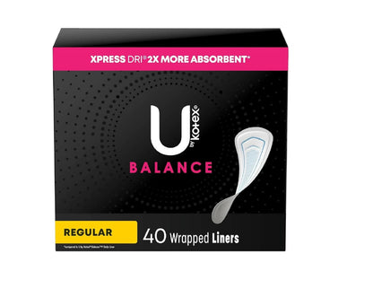 U by Kotex Balance Slipeinlagen, 40 Stück – Regulär, hautfreundlich & atmungsaktiv