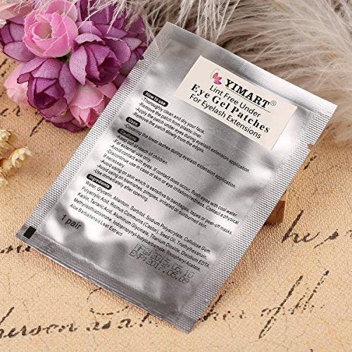 Yimart Professionelle fusselfreie Gel-Augenpads für Wimpernverlängerungen – 50 Paare