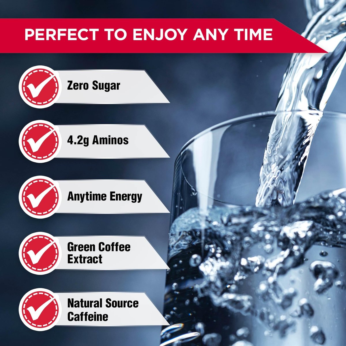 ALLMAX ACUTS Amino Energy Pulver – Goji Beere, 30 Portionen, Koffein, Grüner Kaffee-Extrakt, 2000 mg Taurin, L-Carnitin, Zuckerfrei, Gluten- & Farbstofffrei, Aminosäure-Getränk