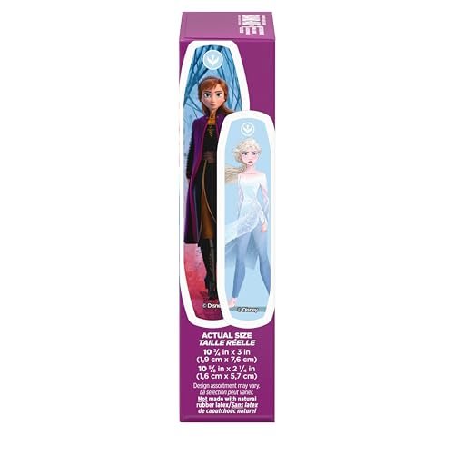 Band-Aid Marke Sterile Pflaster für Kinder mit Disney Frozen Motiven – 20 einzeln verpackte Wundpflaster in verschiedenen Größen für kleine Schnitte und Schrammen