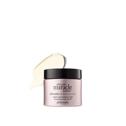 philosophy ultimate miracle worker Multi-Rejuvenating Face Moisturizer Cream + SPF 30 – Mit eingekapseltem Retinol für straffere, jugendlich aussehende & strahlende Haut ohne Irritationen – 2 fl oz