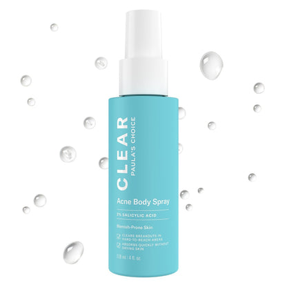Paula's Choice CLEAR Rücken & Körper Anti-Akne Spray mit 2% BHA Salicylsäure, alkoholfrei, parfümfrei, 120 ml