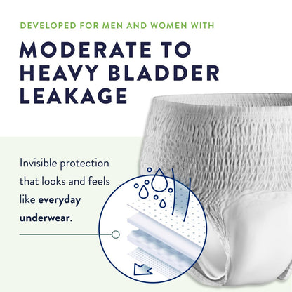Prevail Inkontinenz Slip für Männer & Frauen, maximale Saugfähigkeit, Jugend/Klein, 22 Stück