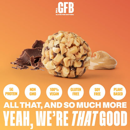 The GFB Dunkle Schokolade Erdnussbutter Protein Bites – Glutenfreie Proteinbällchen, vegan, Non-GMO, sojafrei, Snackgröße, 113 g (1 Packung)