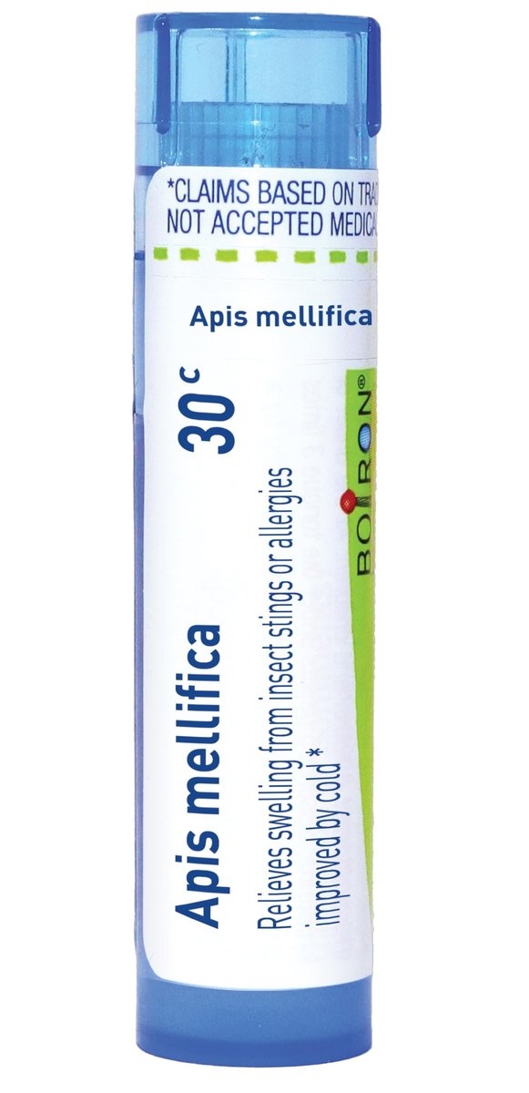 Boiron Apis Mellifica 30C Homöopathisches Mittel gegen Insektenstiche - 80 Kügelchen